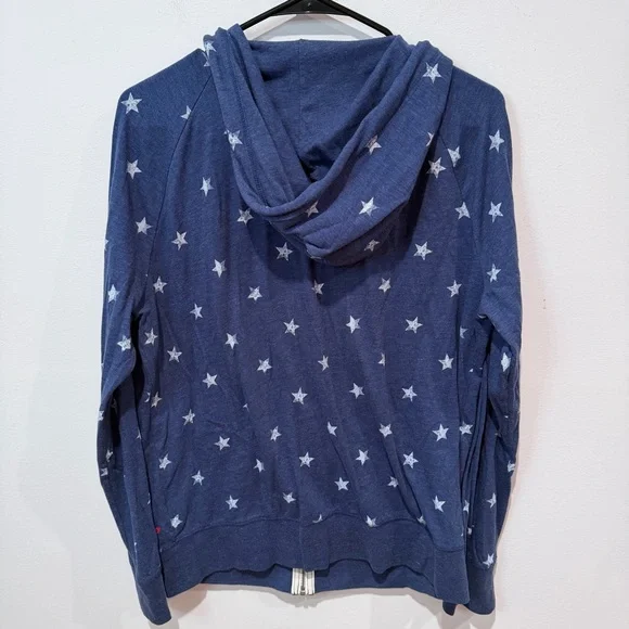 American Eagle Blue Star Athletic Zip-Up Hoodie - Picture 4 of 4